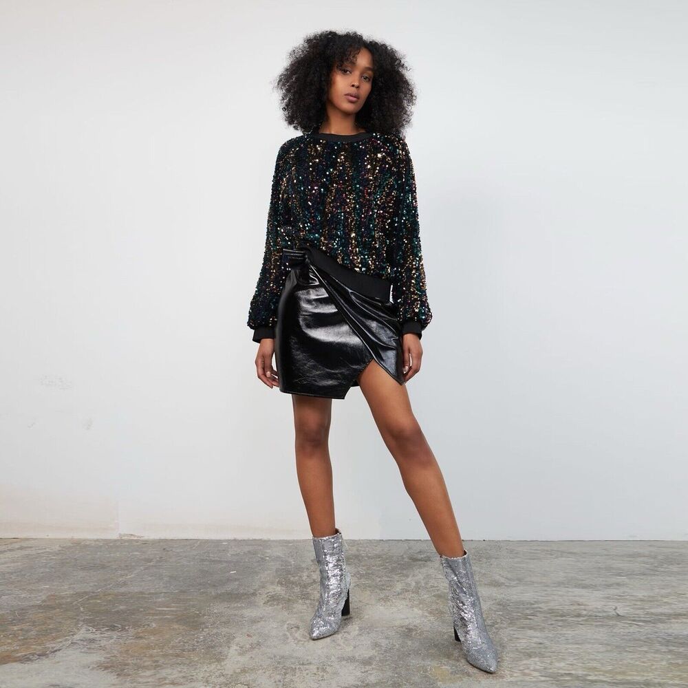 NWT Anthropologie Stella Nova Sequin Top Size 2 - Picture 6 of 11